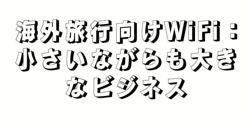 海外旅行向けWiFi：小さいながらも大きなビジネス