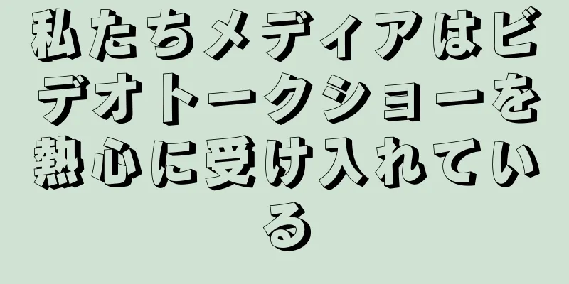 私たちメディアはビデオトークショーを熱心に受け入れている