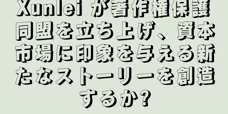 Xunlei が著作権保護同盟を立ち上げ、資本市場に印象を与える新たなストーリーを創造するか?