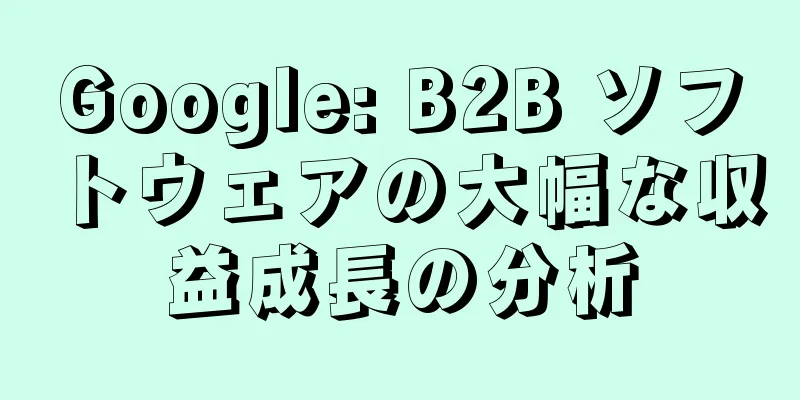 Google: B2B ソフトウェアの大幅な収益成長の分析