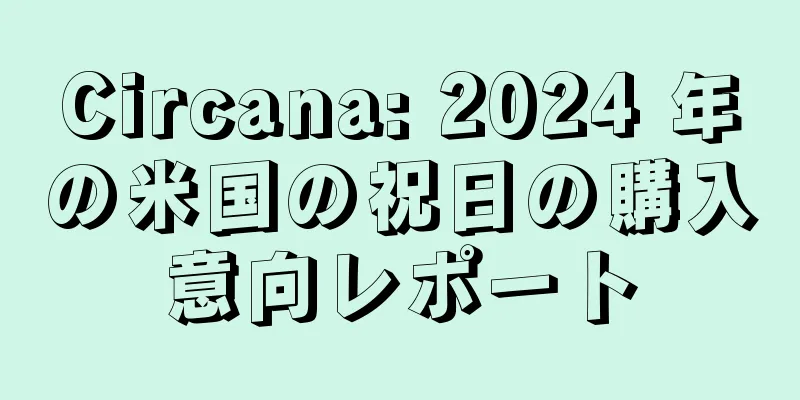 Circana: 2024 年の米国の祝日の購入意向レポート