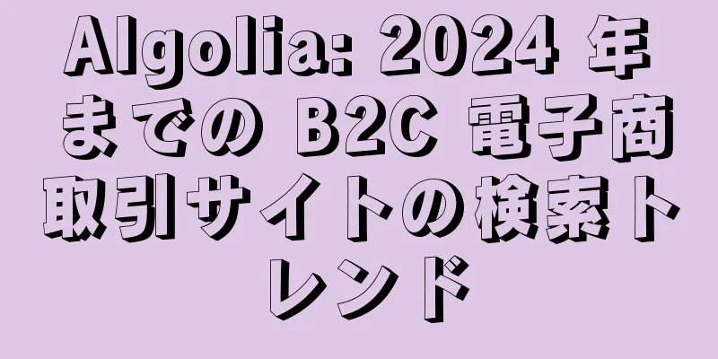 Algolia: 2024 年までの B2C 電子商取引サイトの検索トレンド