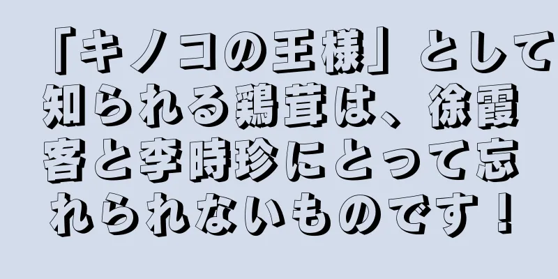 「キノコの王様」として知られる鶏茸は、徐霞客と李時珍にとって忘れられないものです！