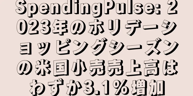SpendingPulse: 2023年のホリデーショッピングシーズンの米国小売売上高はわずか3.1%増加