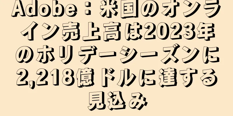 Adobe：米国のオンライン売上高は2023年のホリデーシーズンに2,218億ドルに達する見込み