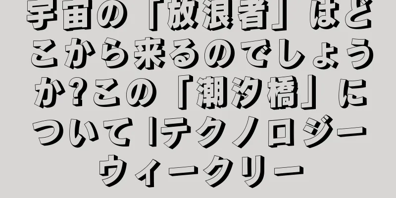宇宙の「放浪者」はどこから来るのでしょうか?この「潮汐橋」について |テクノロジーウィークリー