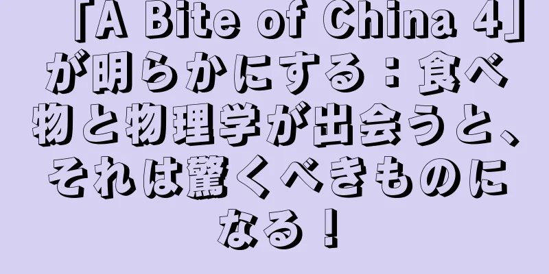 「A Bite of China 4」が明らかにする：食べ物と物理学が出会うと、それは驚くべきものになる！