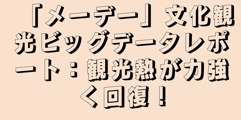 「メーデー」文化観光ビッグデータレポート：観光熱が力強く回復！
