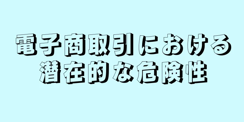 電子商取引における潜在的な危険性