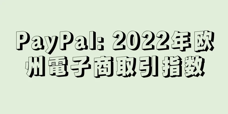 PayPal: 2022年欧州電子商取引指数