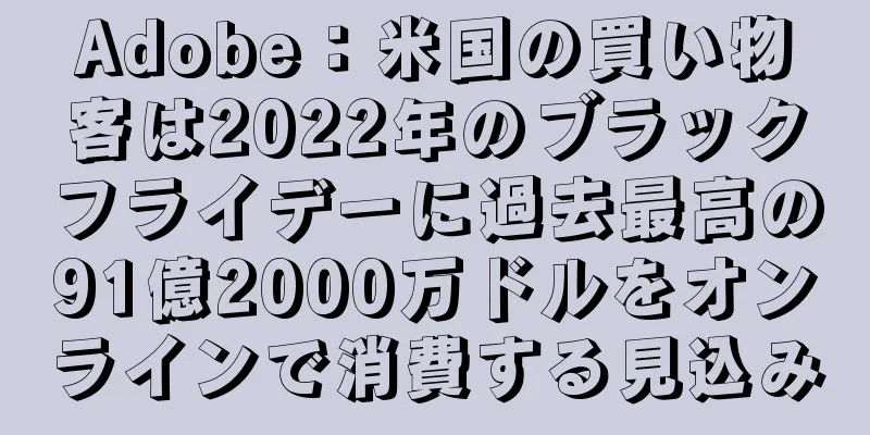 Adobe：米国の買い物客は2022年のブラックフライデーに過去最高の91億2000万ドルをオンラインで消費する見込み