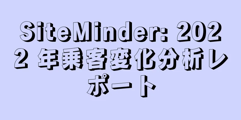 SiteMinder: 2022 年乗客変化分析レポート