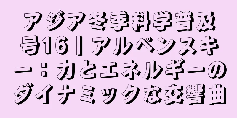 アジア冬季科学普及号16丨アルペンスキー：力とエネルギーのダイナミックな交響曲