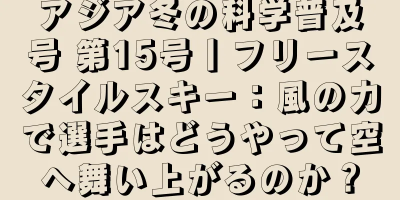 アジア冬の科学普及号 第15号丨フリースタイルスキー：風の力で選手はどうやって空へ舞い上がるのか？