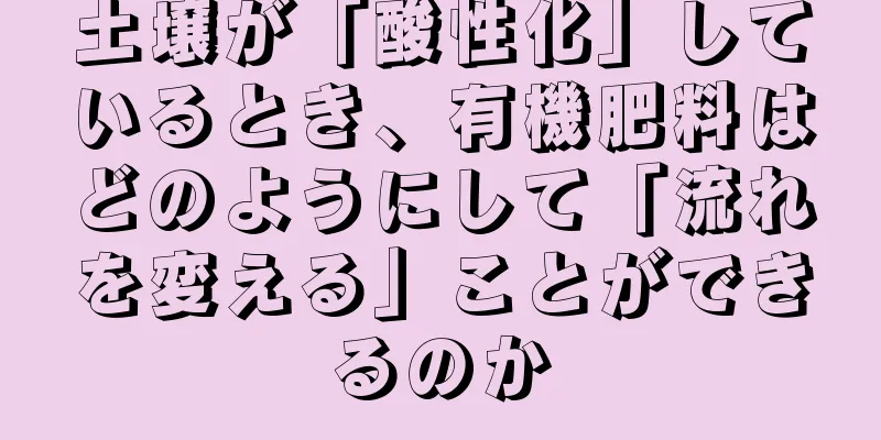 土壌が「酸性化」しているとき、有機肥料はどのようにして「流れを変える」ことができるのか