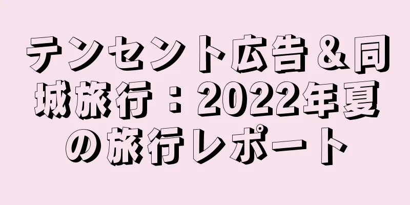 テンセント広告＆同城旅行：2022年夏の旅行レポート