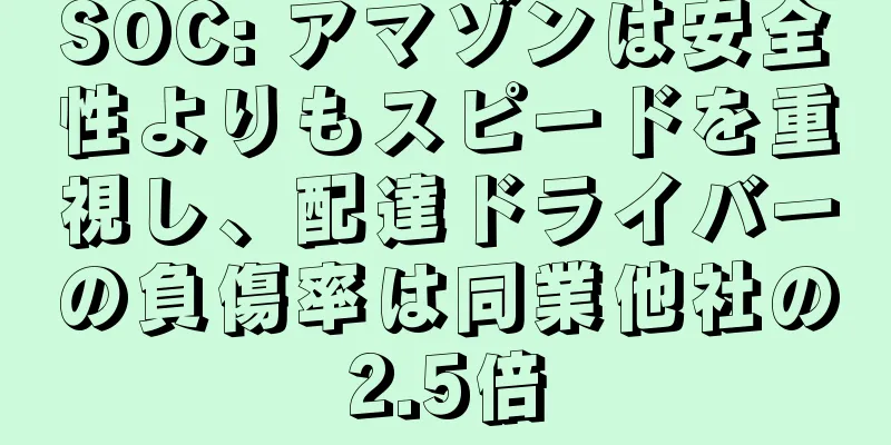 SOC: アマゾンは安全性よりもスピードを重視し、配達ドライバーの負傷率は同業他社の2.5倍