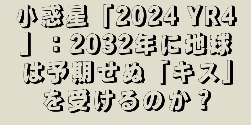小惑星「2024 YR4」：2032年に地球は予期せぬ「キス」を受けるのか？