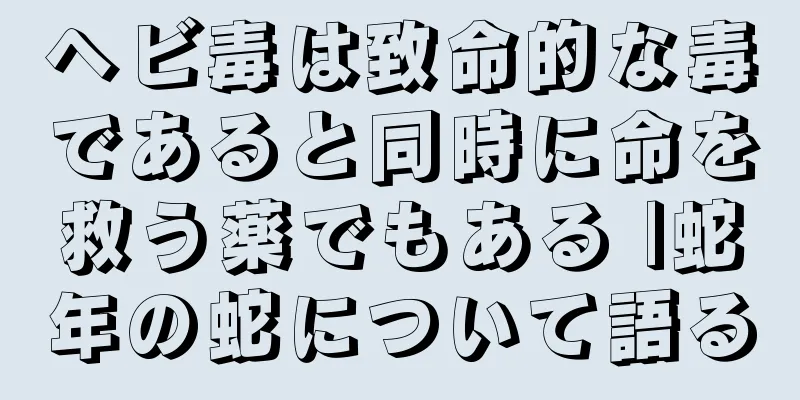 ヘビ毒は致命的な毒であると同時に命を救う薬でもある |蛇年の蛇について語る