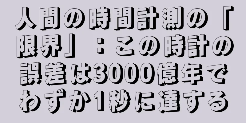 人間の時間計測の「限界」：この時計の誤差は3000億年でわずか1秒に達する