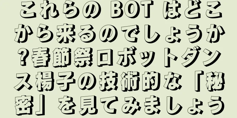 これらの BOT はどこから来るのでしょうか?春節祭ロボットダンス楊子の技術的な「秘密」を見てみましょう