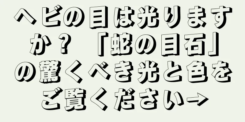 ヘビの目は光りますか？ 「蛇の目石」の驚くべき光と色をご覧ください→
