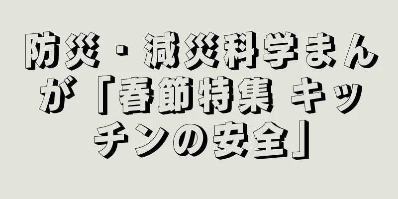 防災・減災科学まんが「春節特集 キッチンの安全」