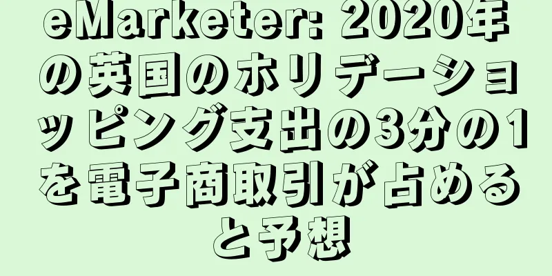 eMarketer: 2020年の英国のホリデーショッピング支出の3分の1を電子商取引が占めると予想