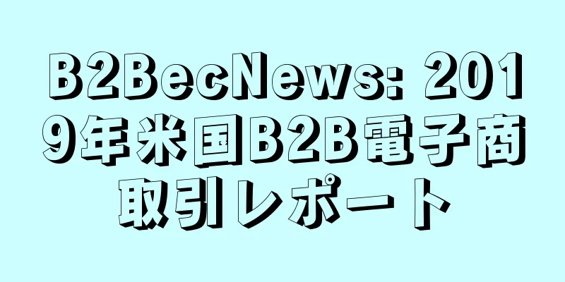 B2BecNews: 2019年米国B2B電子商取引レポート