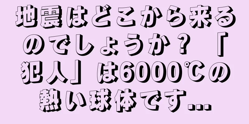 地震はどこから来るのでしょうか？ 「犯人」は6000℃の熱い球体です...