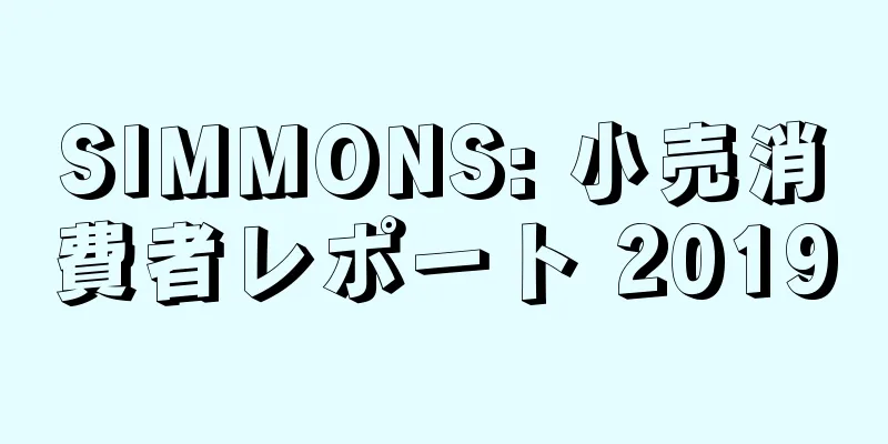 SIMMONS: 小売消費者レポート 2019