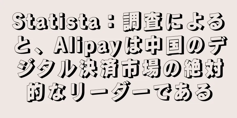 Statista：調査によると、Alipayは中国のデジタル決済市場の絶対的なリーダーである