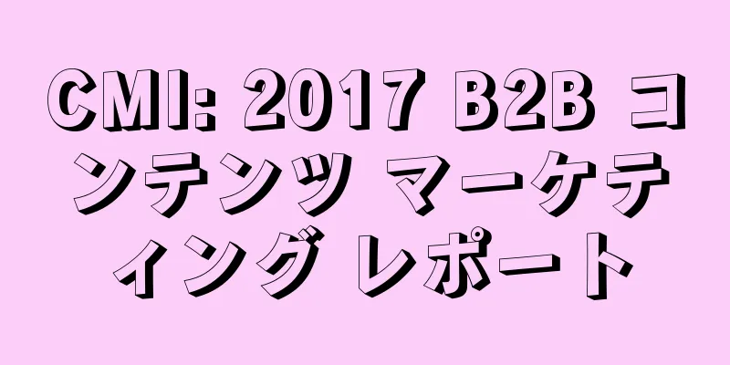CMI: 2017 B2B コンテンツ マーケティング レポート