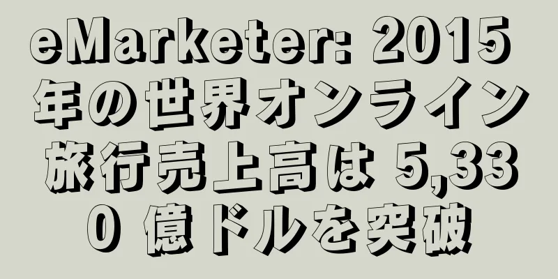 eMarketer: 2015 年の世界オンライン旅行売上高は 5,330 億ドルを突破