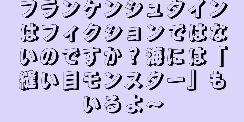 フランケンシュタインはフィクションではないのですか？海には「縫い目モンスター」もいるよ～