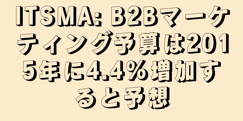 ITSMA: B2Bマーケティング予算は2015年に4.4%増加すると予想