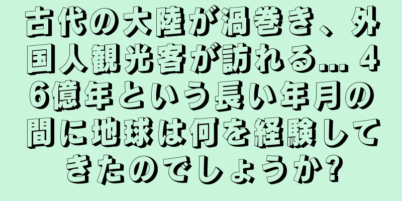 古代の大陸が渦巻き、外国人観光客が訪れる... 46億年という長い年月の間に地球は何を経験してきたのでしょうか?