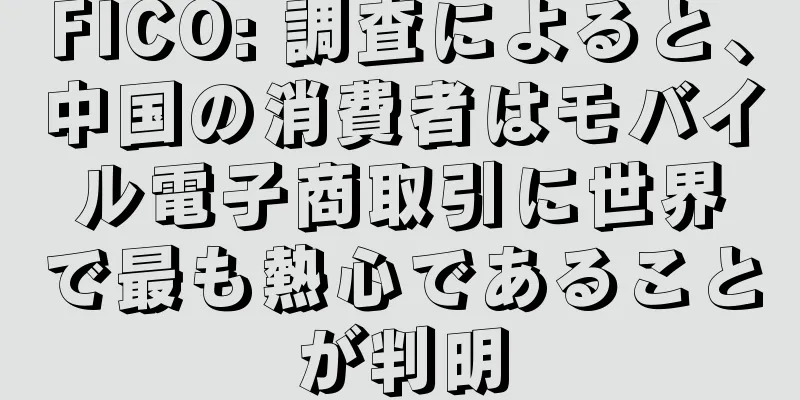 FICO: 調査によると、中国の消費者はモバイル電子商取引に世界で最も熱心であることが判明