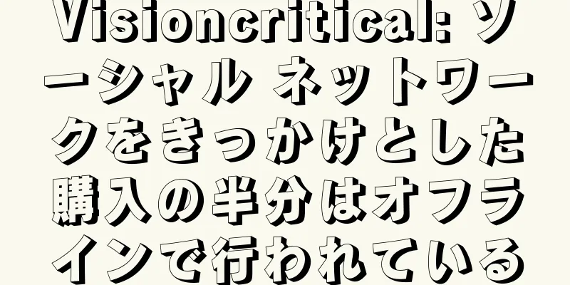 Visioncritical: ソーシャル ネットワークをきっかけとした購入の半分はオフラインで行われている