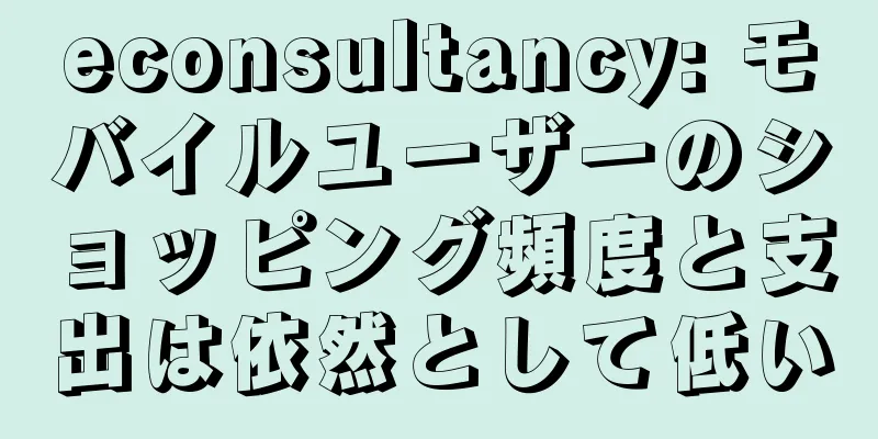 econsultancy: モバイルユーザーのショッピング頻度と支出は依然として低い