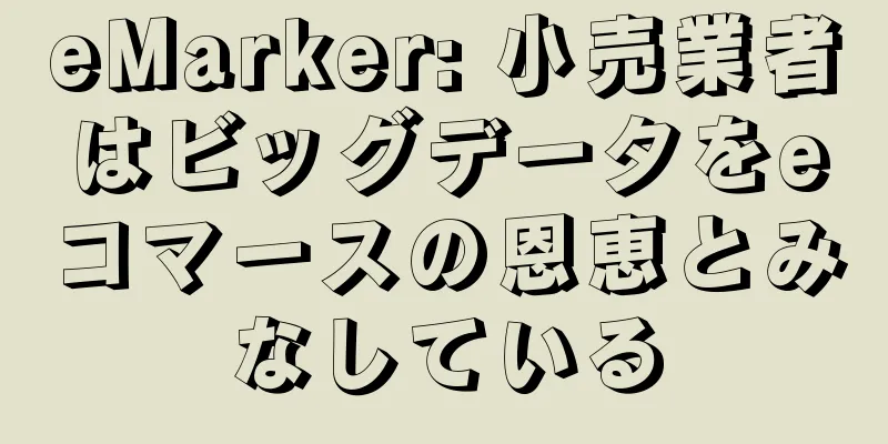 eMarker: 小売業者はビッグデータをeコマースの恩恵とみなしている