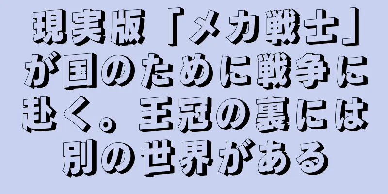 現実版「メカ戦士」が国のために戦争に赴く。王冠の裏には別の世界がある
