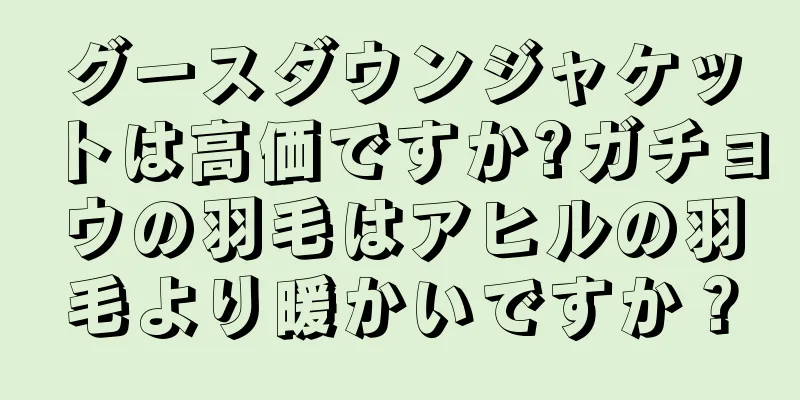 グースダウンジャケットは高価ですか?ガチョウの羽毛はアヒルの羽毛より暖かいですか？