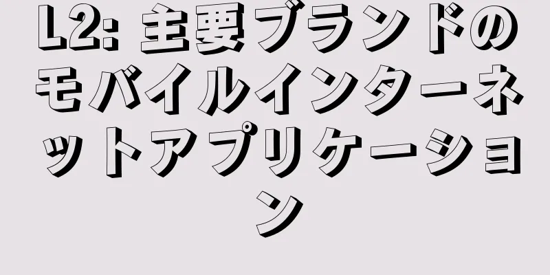 L2: 主要ブランドのモバイルインターネットアプリケーション