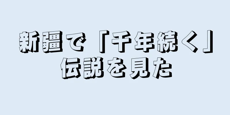 新疆で「千年続く」伝説を見た