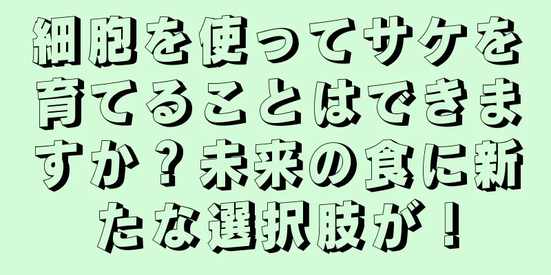 細胞を使ってサケを育てることはできますか？未来の食に新たな選択肢が！