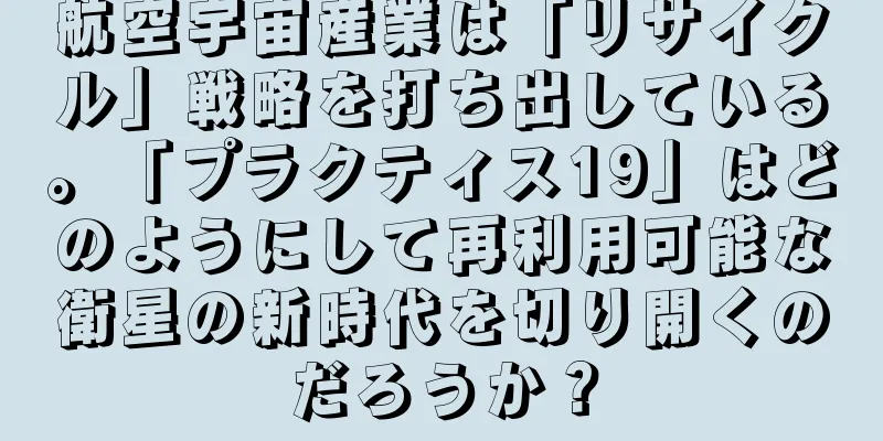 航空宇宙産業は「リサイクル」戦略を打ち出している。「プラクティス19」はどのようにして再利用可能な衛星の新時代を切り開くのだろうか？