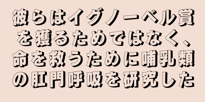 彼らはイグノーベル賞を獲るためではなく、命を救うために哺乳類の肛門呼吸を研究した