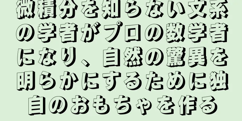 微積分を知らない文系の学者がプロの数学者になり、自然の驚異を明らかにするために独自のおもちゃを作る