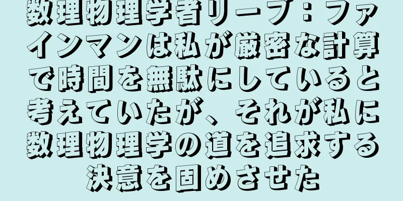 数理物理学者リーブ：ファインマンは私が厳密な計算で時間を無駄にしていると考えていたが、それが私に数理物理学の道を追求する決意を固めさせた